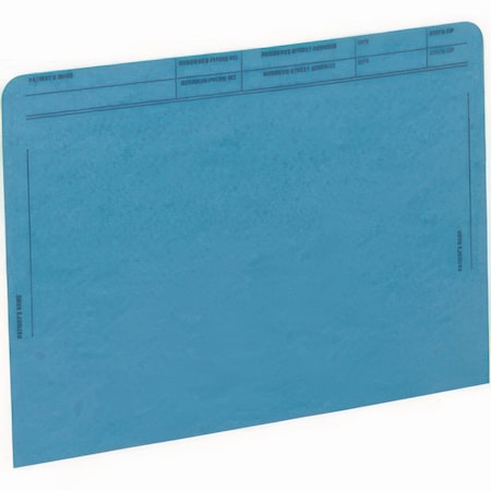 Medical Arts Press Patient File Pocket, Letter Size, Blue, 50PK 59547BL