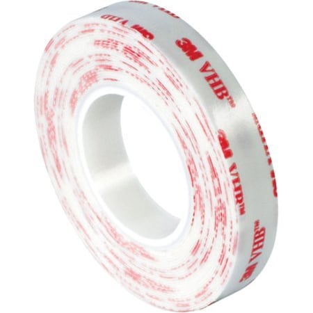 Box Packaging 3M 4920 Double Sided VHB Acrylic Foam Tape 1 x 5 Yds. 15 Mil White VHB492001R