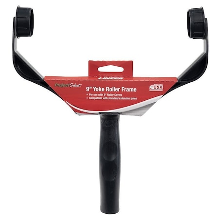 Linzer Roller Frame, 9 in L Roller, Plastic Handle RF 204 0900