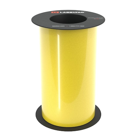 Labeltac Safety Grade Reflective Label Supply 9in x 75ft LT9, Yellow LT901SGRF-C