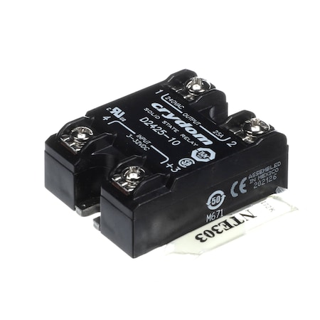 Helmer Solid State Relay, 240VAC, 3-32VDC, 25A 801039-1