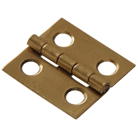 Hillman 2 in. Solid Brass Medium Hinge 852397