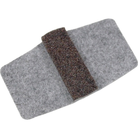 Lorell Wraparound Floor Savers - Gray - 16/Pack 49319