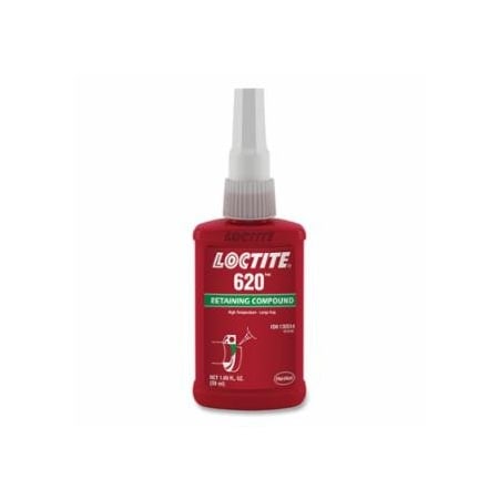Loctite 620, Retaining Compound High Temperature, 10 mL Bottle, Green, 3800 psi 442-234772