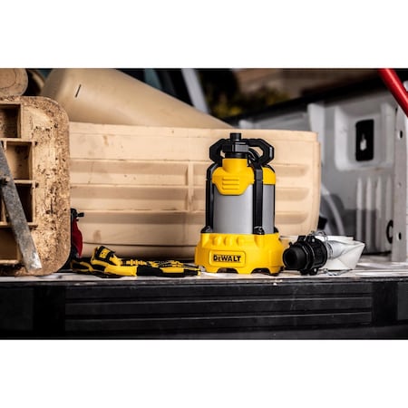 Dewalt 3/4 HP 5000 gph Aluminum Vertical Float Switch Bottom AC Submersible Utility Pump DXWP61779