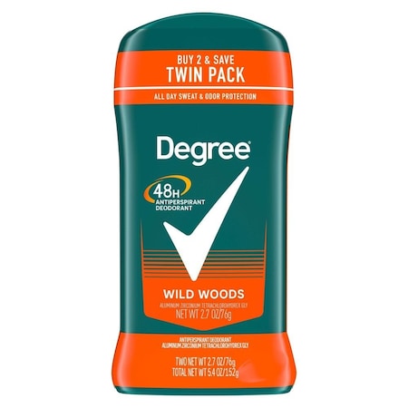 Degree Men Original Protection Wild Woods 48H Antiperspirant Deodorant, Twin Pack, 5.4 Ounce, 6PK 69784626
