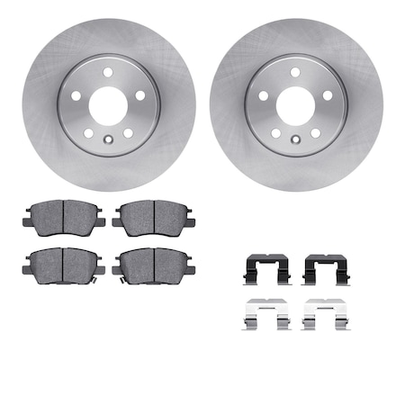 Dynamic Friction Co DFC Brake Rotor with 5000 Brake Pads and Hardware Kit 6512-47226