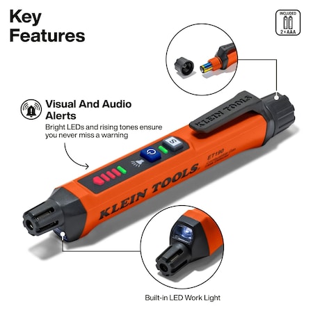 Klein Tools Compact Combustible Gas Leak Detector ET190