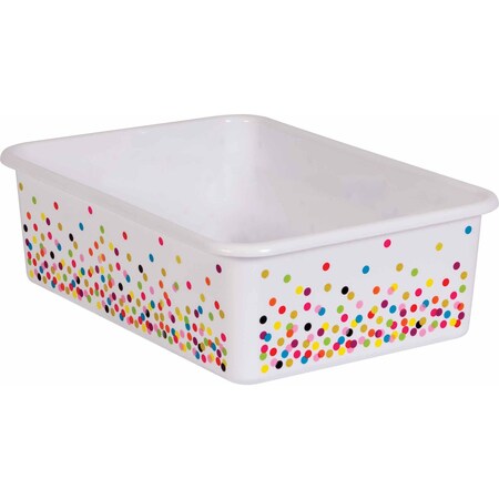 Teacher Created Resources Confetti Large Plastic Storage Bin 20895