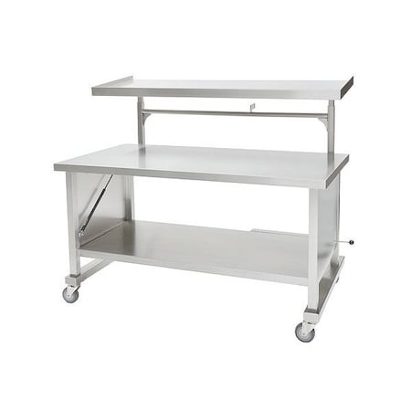 Blickman Back Table, Silver, 34 in H, 40 in W BTP7230
