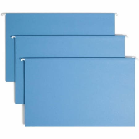 Smead Hanging File Folder, Blue, PK25 SMD64160