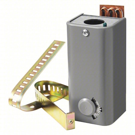 Siemens Line Voltage Thermostat, Heat or Cool, 50 to 200F, Knob, Screwdriver, 120 to 240V AC 141-0522