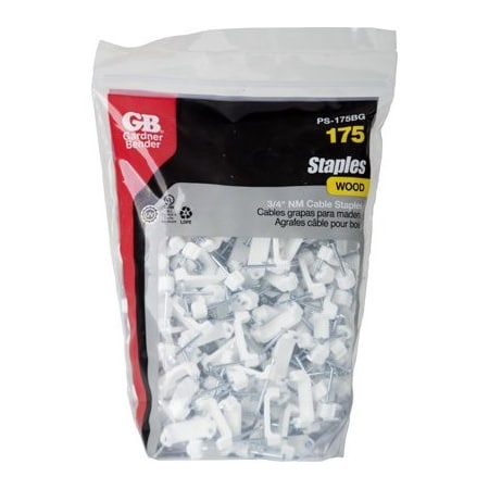 Ecm Industries 3/4 Plas Staple, 175PK PS-175BG