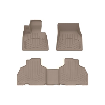Weathertech Tan, Front and Rear FloorLiner HP 451507-1-3IM