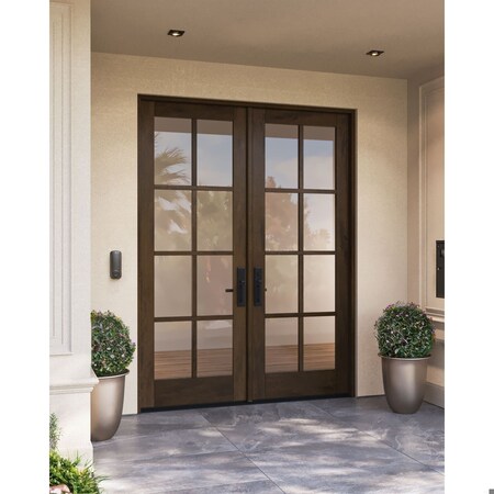 Doornmore G108, 74.5" x 98" ( 2x36" Door) Right Hand, Mahogany SDL 8 Lite Exterior Door G108-SW-3696_2_RI