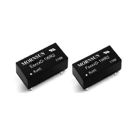 Mornsun 1W, Fixed input voltage, isolated & unregulated single output DC/DC CONVERTER F1515D-1WR2