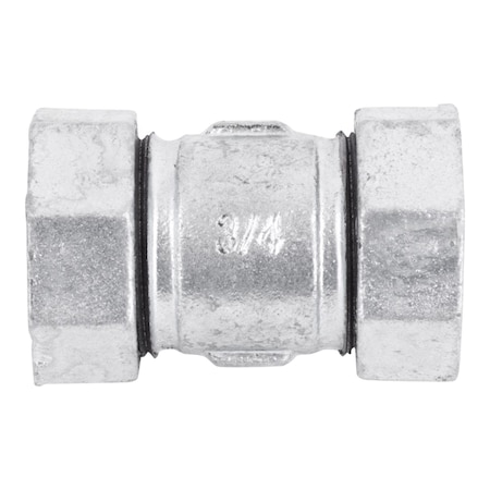 B & K STZ Industries 3/4 in. Compression X 3/4 in. D Compression Galvanized Malleable Iron 3 in. L Couplin 311CCL-34