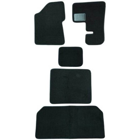 Replacement For Peterbilt 386 Year 2014 Black 63In Front Middle Sleeper And Floater Floor Mats