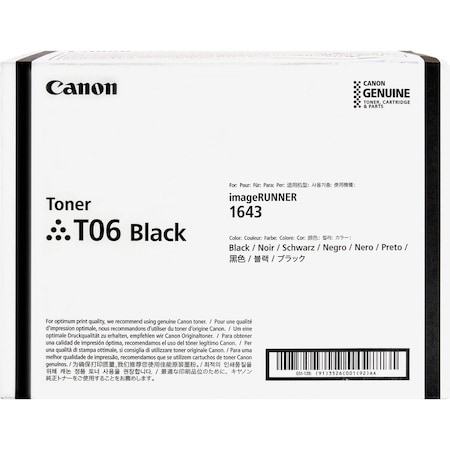 Canon Original Laser Toner Cartridge, Black, 20500 Pages T06