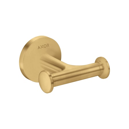 Axor Universal Circular Double Hook in Brushed Gold Optic 42812250