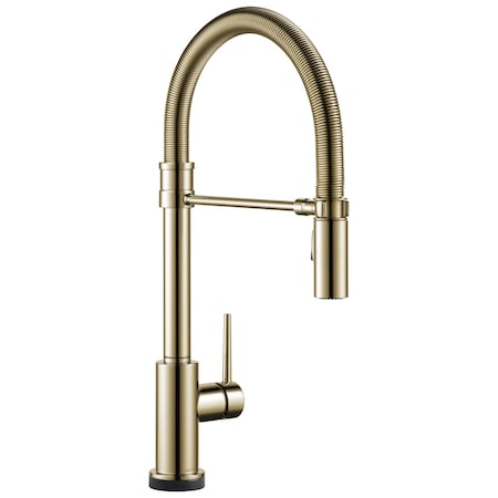 Delta Trinsic Touch2O Technology Kitchen Faucet with Touchless Technology 9659TL-PN-DST