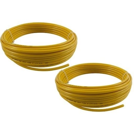 Mytee Products (2 Pack) Air Line 1/2in OD x 100ft Yellow SAE J844 Nylon Air Brake Tubing DOT A..., 2PK MP-ABT-1928-07-T100x2