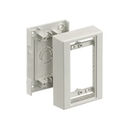Hubbell Wiring Device-Kellems Hubbell PREMISETRAK PT12LPB Station Box - Mount Box - Off White - 1 Pack PT12LPB
