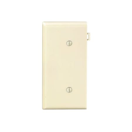 Leviton Blank Wallplate, Sectional, Gang 1, Ivory PSE14-I