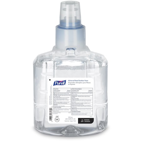 Purell Hand Sanitizer, Foam, 1200mL LTX-12 Refill, PK2 1905-02