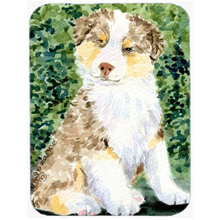 Carolines Treasures Australian Shepherd Glass Cutting Board- Large SS8847LCB