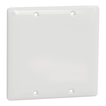 Square D Blank Plate, X Series, 2 Gang, White, Matte, Number of Gangs: 2 Polycarbonate, Matte Finish, White SQWS140002WH