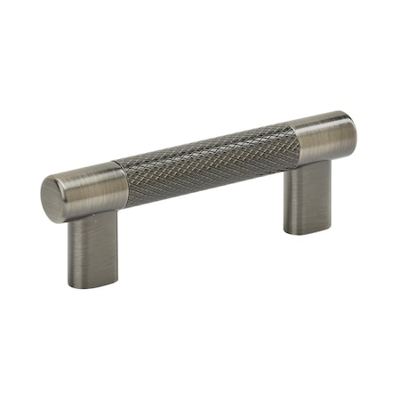 Amerock Bronx 3 in & 3-3/4 in 76mm & 96 mm Center-to-Center Gunmetal Cabinet Pull BP36557GM