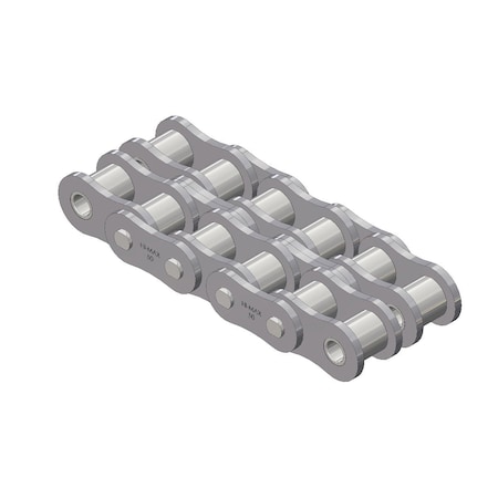 Senqcia Hi-Max Riveted Standard Roller chain, 10 ft OAL, 5/8 P, 0.4 Dia x 3/8 in W Roller 50-2HMRB
