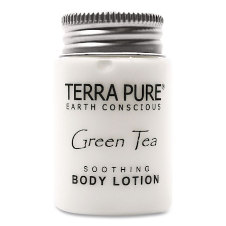 Diversified Hospitality Solutions Terra Pure Body Lotion Jam Jar, 1 oz Jar, Green Tea and Lemongrass Scent, 300PK TP03L100