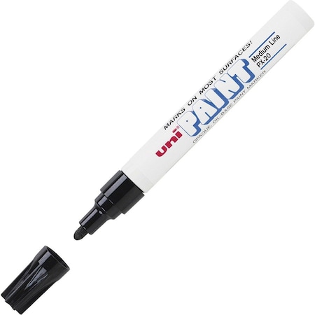 Sanford Uni Paint Marker, Oil-Based, Medium, Black Ink 63601