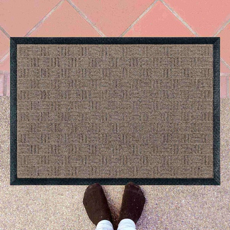 Floortex Doortex Ribmat Entrance Mat, Brown - 24in x 36in NREMFLLR0025