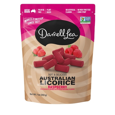 Darrell Lea Raspberry Licorice Candy 7 oz 21503