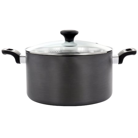 Martha Stewart Everyday Doylestown 8 Quart Nonstick Aluminum Dutch Oven with Strainer Lids 137509.02