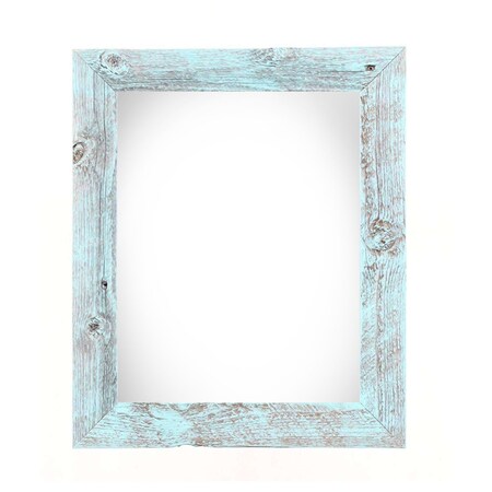 Homeroots 20" x 24" Blue Solid Wood Hanging Picture Frame 386526