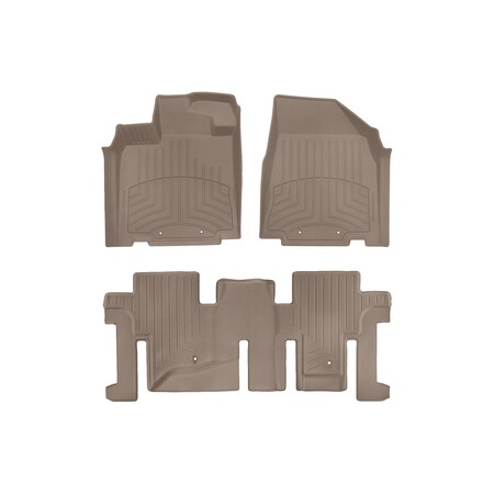 Weathertech Tan, Front and Rear FloorLiner HP 45445-1-2IM
