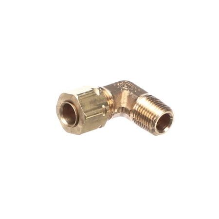Middleby Elbow, 90 Degree, Reducing, 1/4in x 1/8in, Brass 23126-0016