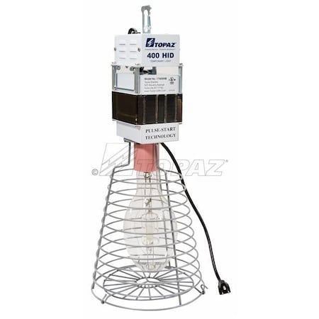 Topaz High Bay Work Light, Steel, Powder Coated, 400W, 120-277V, 15AMP 17400HB