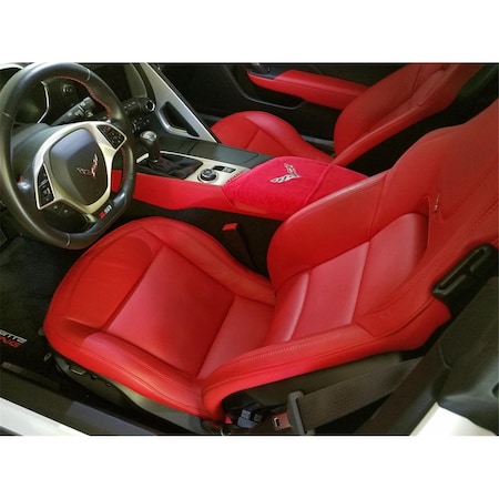 Seat Armour Red Console Cover for 2014-2018 C7 Corvette SE43490
