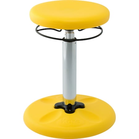 Kore Design Kids Adjustable Tall Wobble Chair for Schools, Classrooms, 16.5-24in tall, Active Seating, Yellow 803932