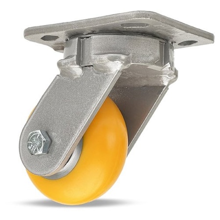 Hamilton Kingpinless Swivel Caster, 4" x 2" Ergo-Tech (87A) Wheel, 1/2" Sealed Precision Ball Bearings S-ZFWH-42EMB
