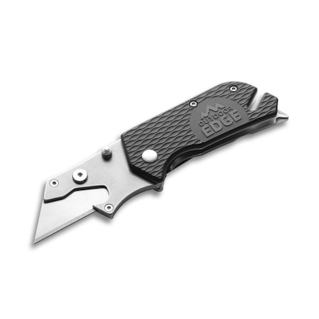 Outdoor Edge Cutlery UTILIPRO, Black Folding Utility Knife UPK-20C