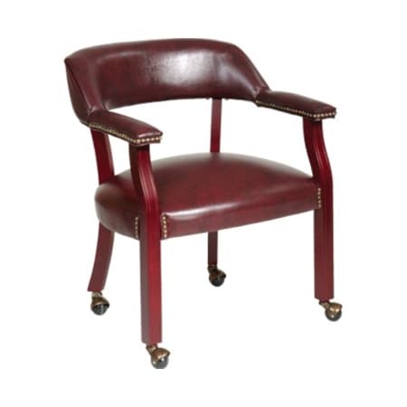 Office Star Collection: Traditional Traditional Guest Chair, Ox Blood Seat, Ox Blood Back, 24 1/2" W 23-1/2" L TV231-JT4
