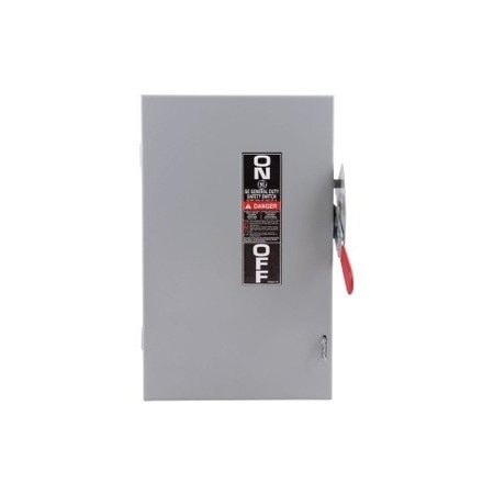 Ge Safety Switches TG 2P 60A 240V 50/60Hz 1Ph Fusible 3Wire NEMA 1 TG3222