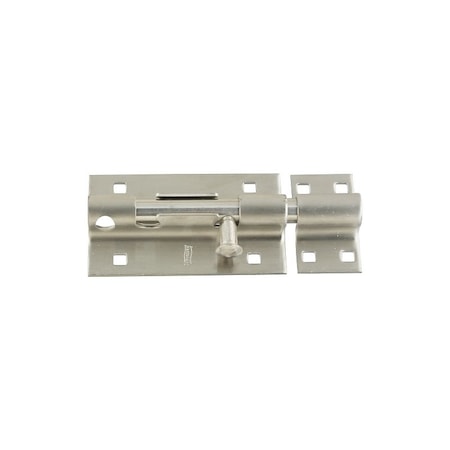 National Hardware Barrel Bolt, 5 in L Bolt, Stainless Steel N342-477