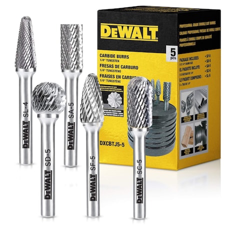Dewalt CARBIDE BURRS SIZE 5, 5PK DXCBTJ5-5
